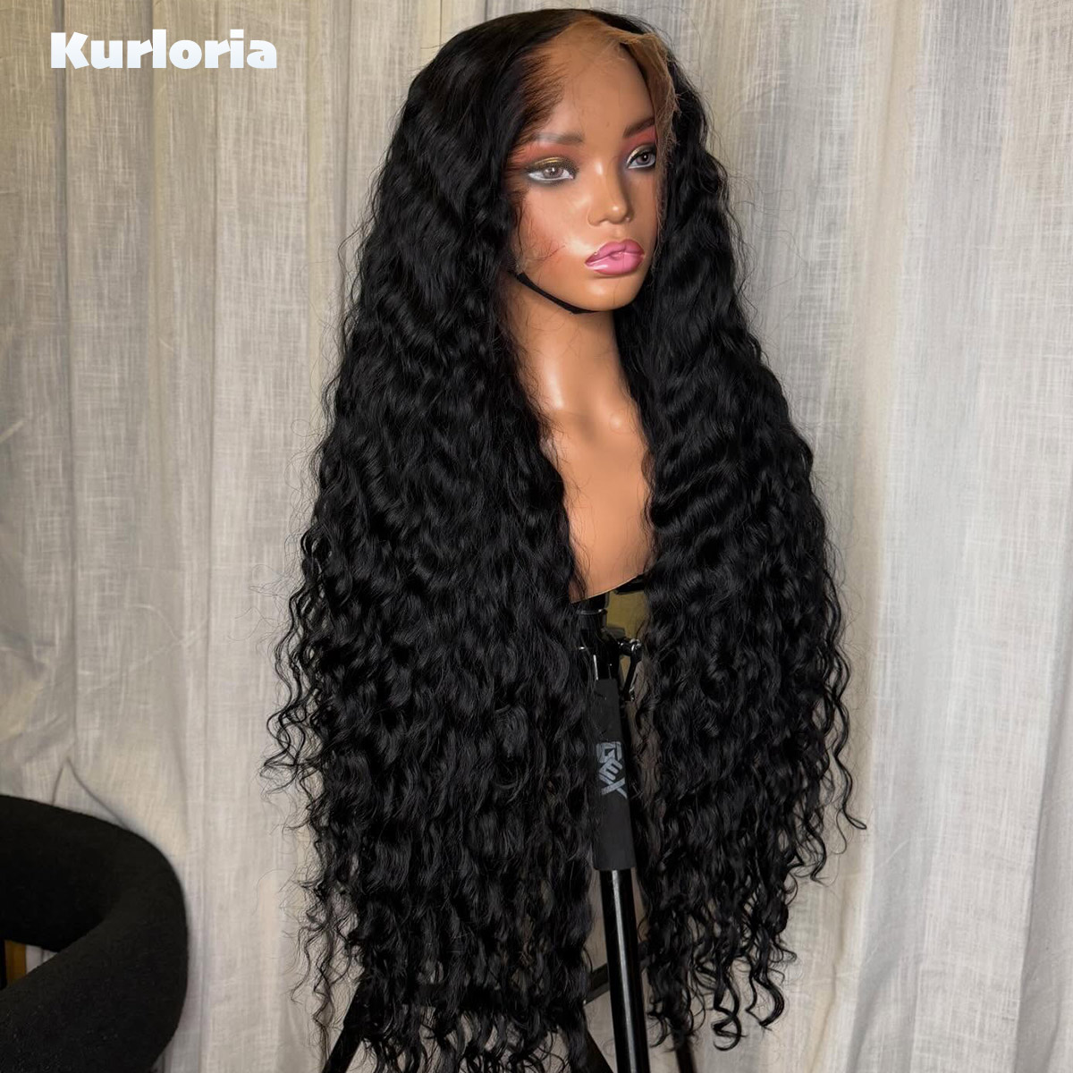 500 Density Deep Wave Natural  - Glueless Wear And Go Human Hair Wig ulasan dan harga