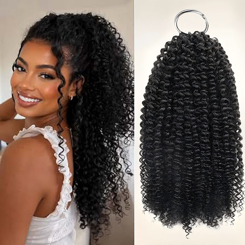 Jerry Curly Human Crochet Hair - Hair Bundles ulasan dan harga