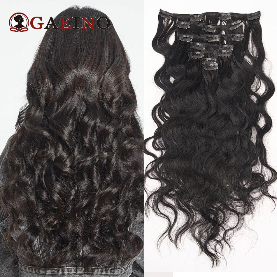 12A Natural Wave Clip Ins Hair - Seamless Clip In Hair Extensions Human Hair ulasan dan harga