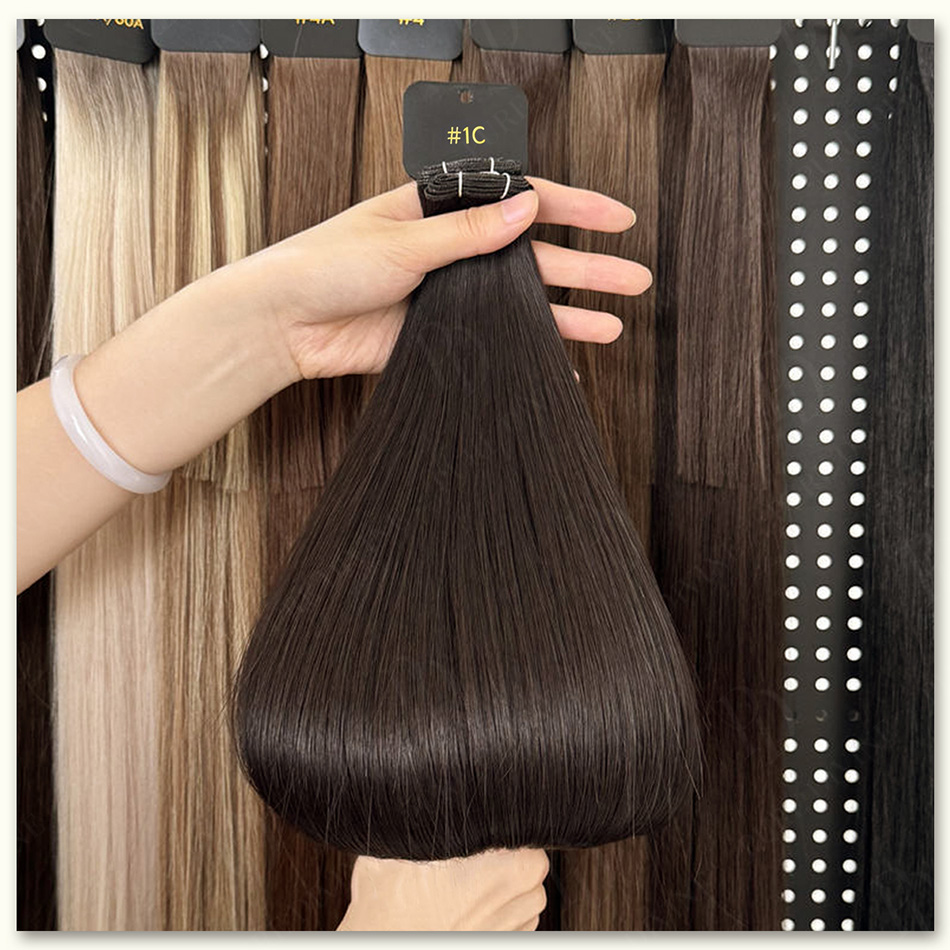 Ready to Ship Genius Weft Stra - Invisible Tape In Extensions Real Hair ulasan dan harga