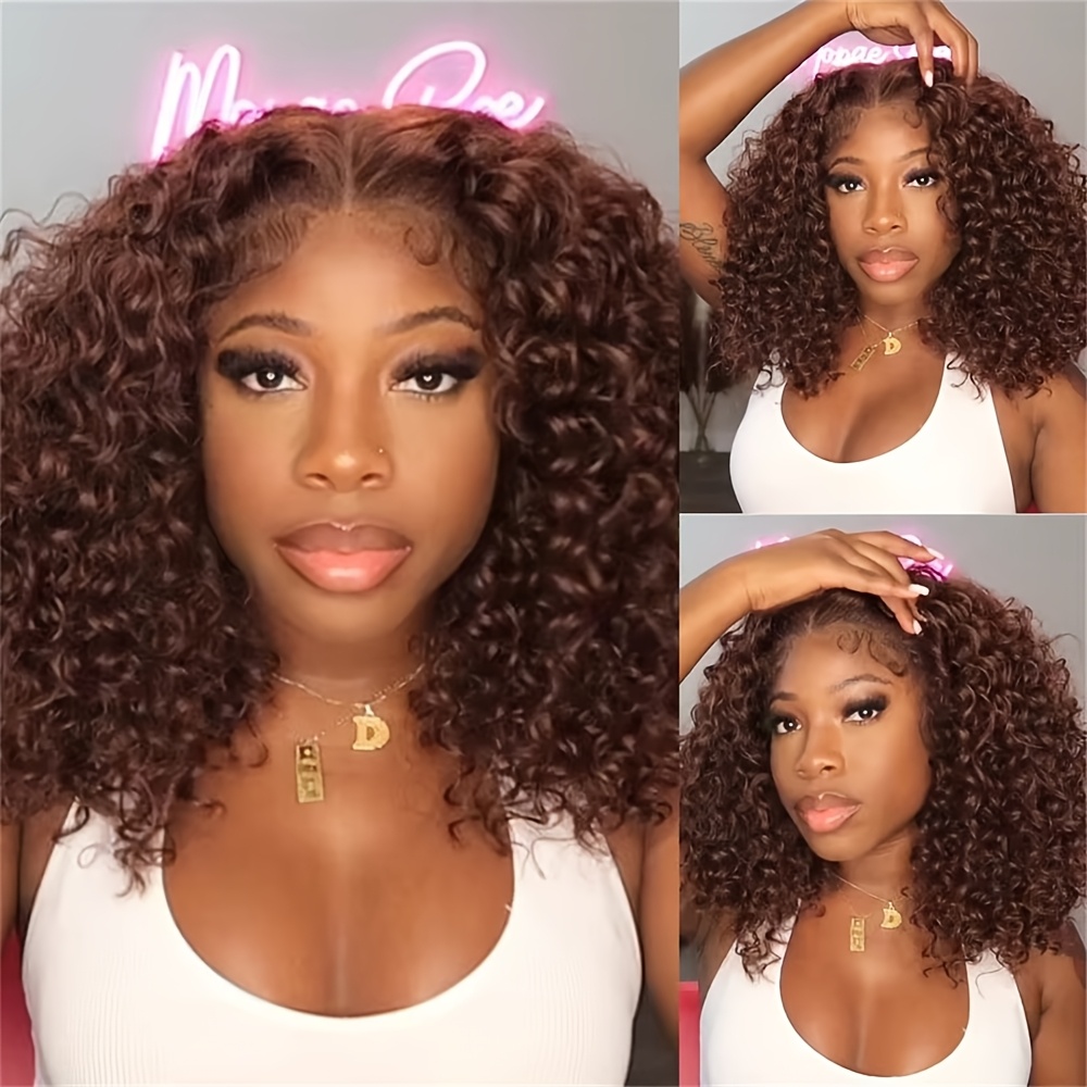 Curly Short Bob Wig Human Hair - Glueless Wear And Go Human Hair Wig ulasan dan harga