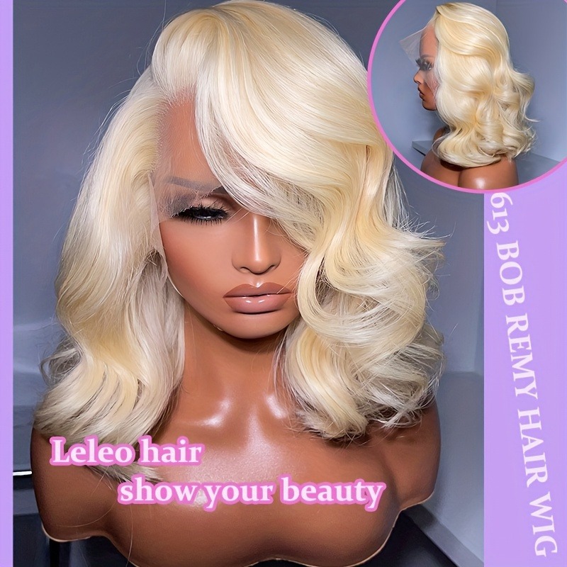 613 Lace Front Wig Human Hair  - 613 Blonde Body Wave Lace Front Wig ulasan dan harga