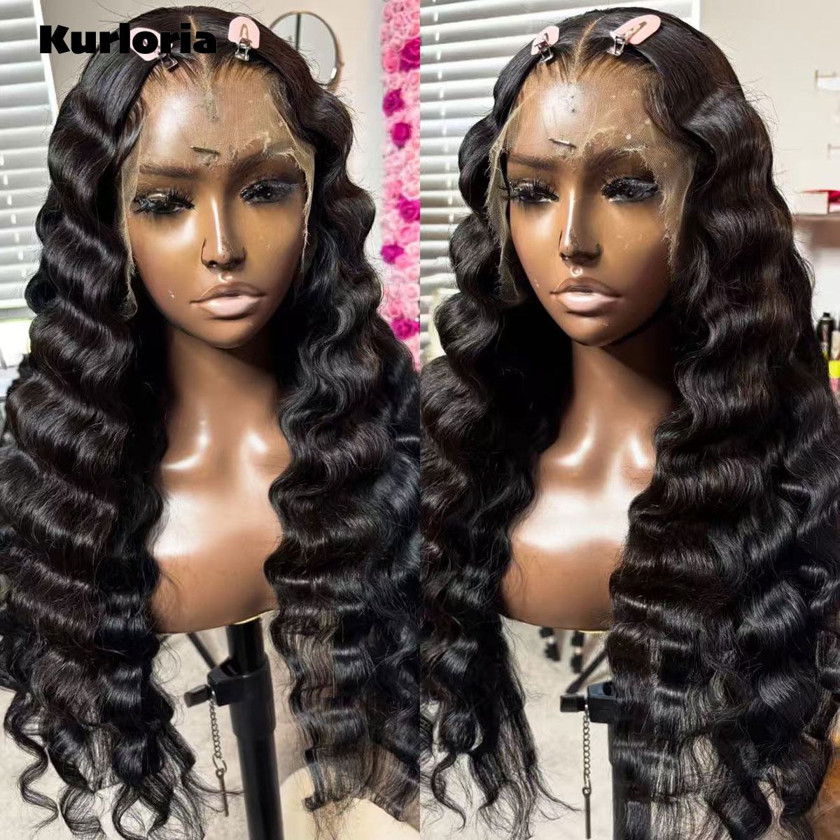 450 Density Deep Wave Wig 13x4 - Glueless Wear And Go Human Hair Wig ulasan dan harga