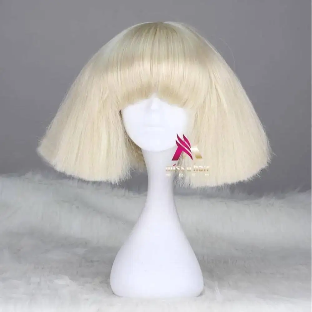 Black Lady Gaga Wig Blonde Whi - Synthetic Wigs ulasan dan harga